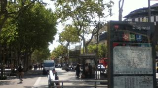 モデルニスモ建築やブランドショップが並んでいる