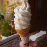 ねっとり感のある美味しいソフトクリームでした