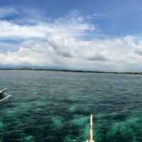 ダイビングボートから眺めるCebuマクタン島