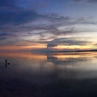 桟橋からの夕焼け