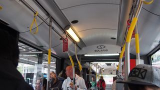 ノンステップバスで乗り降りしやすい