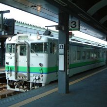 根室本線の列車が発着します