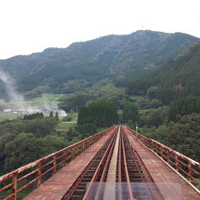 いよいよ高千穂鉄橋へ。