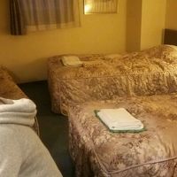 ３つのベッドがあります。