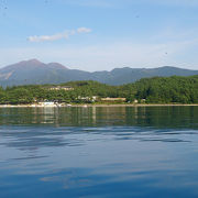 田沢湖からきれいに見えます