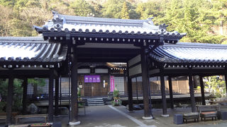 山の庭園を眺めながら