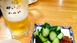 庶民的でとっても雰囲気のいいお店