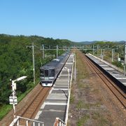 駅も駅前も閑散