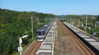 駅も駅前も閑散