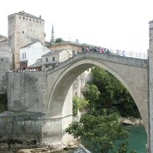 テラス席に座れればスターリ・モストが見える