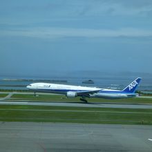 ＡＮＡ機のタッチダウン