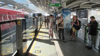 通勤時間帯は大混雑