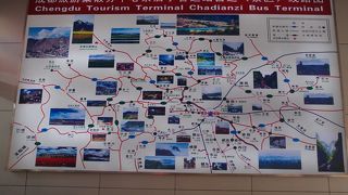 茶店子客運站・路線図