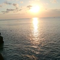 ロックバーから見た夕陽