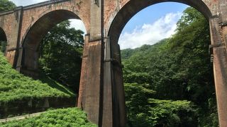 レンガ積みのアーチ橋