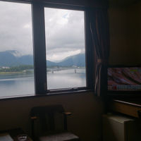 客室から見る河口湖