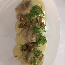 このパスタは中身が思い出せないほどパスタが分厚くて