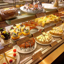 ケーキのショーケース