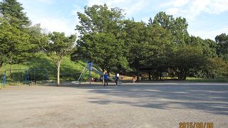 多摩丘陵の面影を残す林の中にある緑豊かな公園で、「新石川」の中心です。