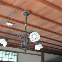 梅の模様の電燈