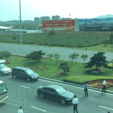 滑走路側ではありません