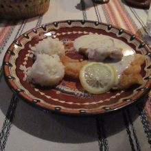 メインの魚料理