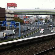 高架下の工具屋街が見たくて　駅到着