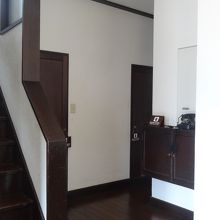 二階に上ります。