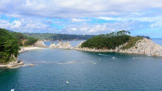 高台から浄土ヶ浜を一望！