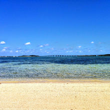 ビーチからの景色です