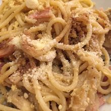 粉チーズ+お醤油で！