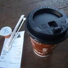 コーヒーだけ購入　マドラーがミッキーの形