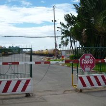 貨物列車が停車していました。