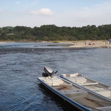 水の流れが速いところもあるので気を付けて。