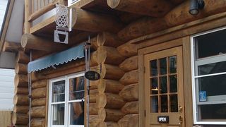 ログハウスのカフェ