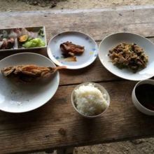 レストラン海風にて、夕食。