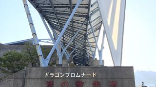 屋根付きの散歩道