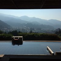 展望風呂から下呂温泉街が一望できます。朝は最高でした。