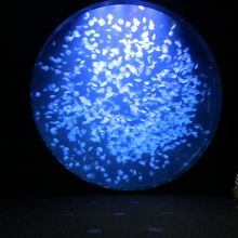 ドリームシアター内にある直径５ｍもあるクラゲプラネット。