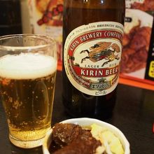 ビールとどて豚