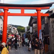 京阪伏見稲荷駅をでるとすぐに