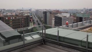 博多駅から博多湾に向かって伸びる