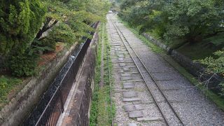 琵琶湖疎水を利用した線路