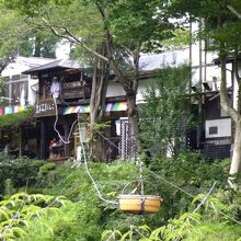 運んでいるところ