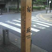 桜坂を上がり、右に行くとサントリーホールに行くことが出来ます