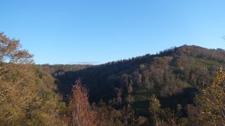 紅葉時期のドライブ、運転の休憩に