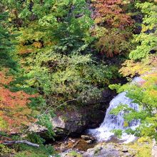小さな滝もあります