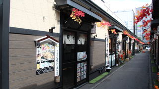 長屋風のグルメ街