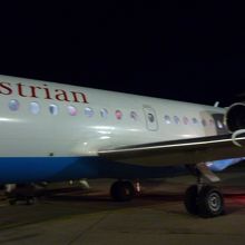 降りたところで機体の写真が撮れました