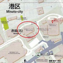 赤坂ＡＣＴシアターは、地下鉄の赤坂駅の北側すぐにあります。